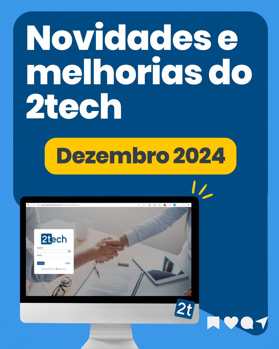 Capa do post de blog detalhando as novidades e melhorias do 2tech - Dezembro 2024